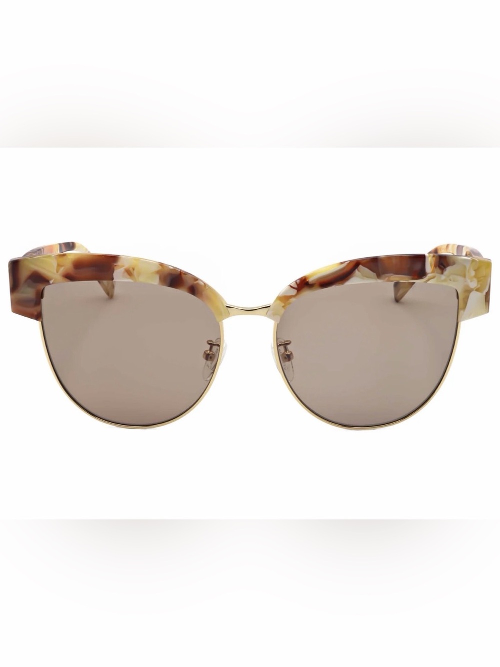 Escada Women's Tortoiseshell and Gold Sunglasses with Brown Lenses - Picture 3 of 4